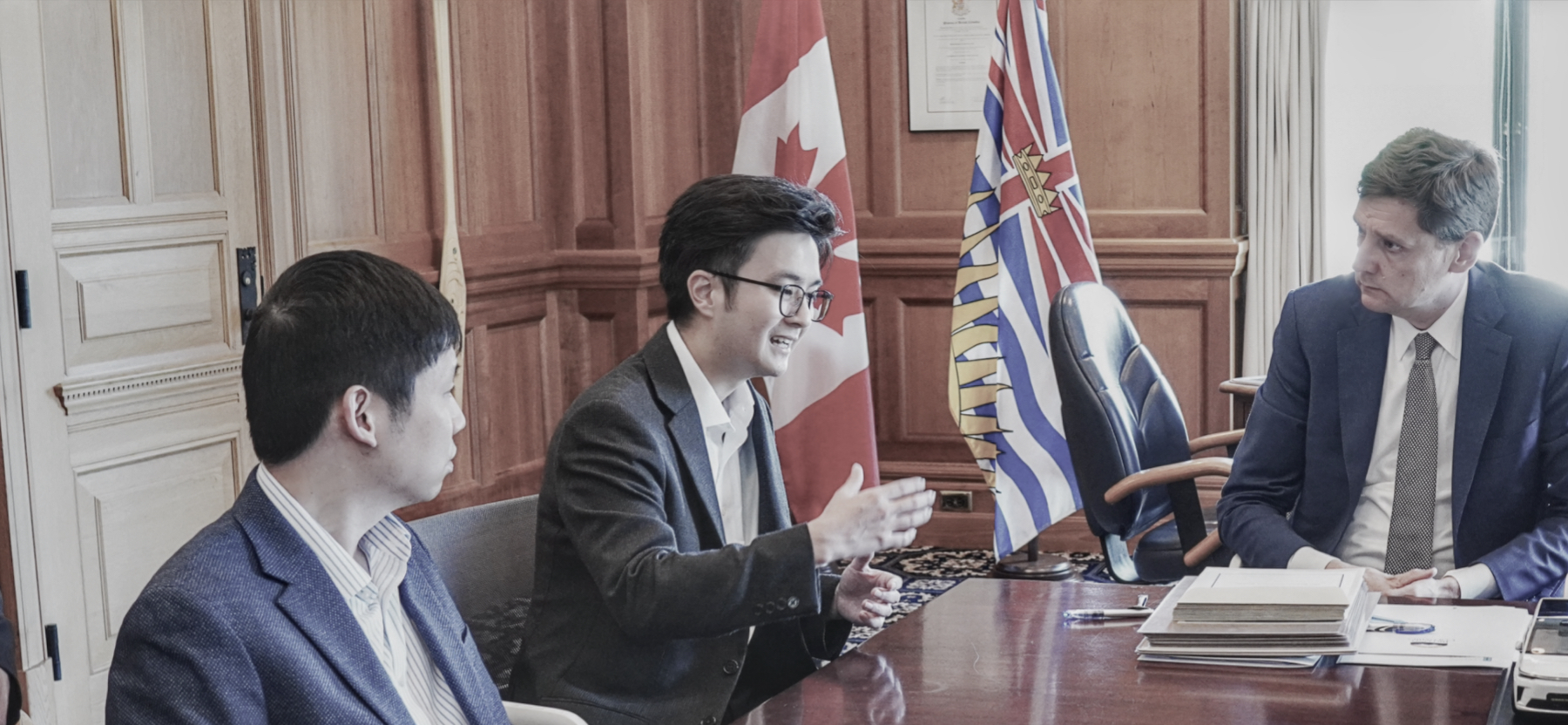 Meeting in a British Columbia government office