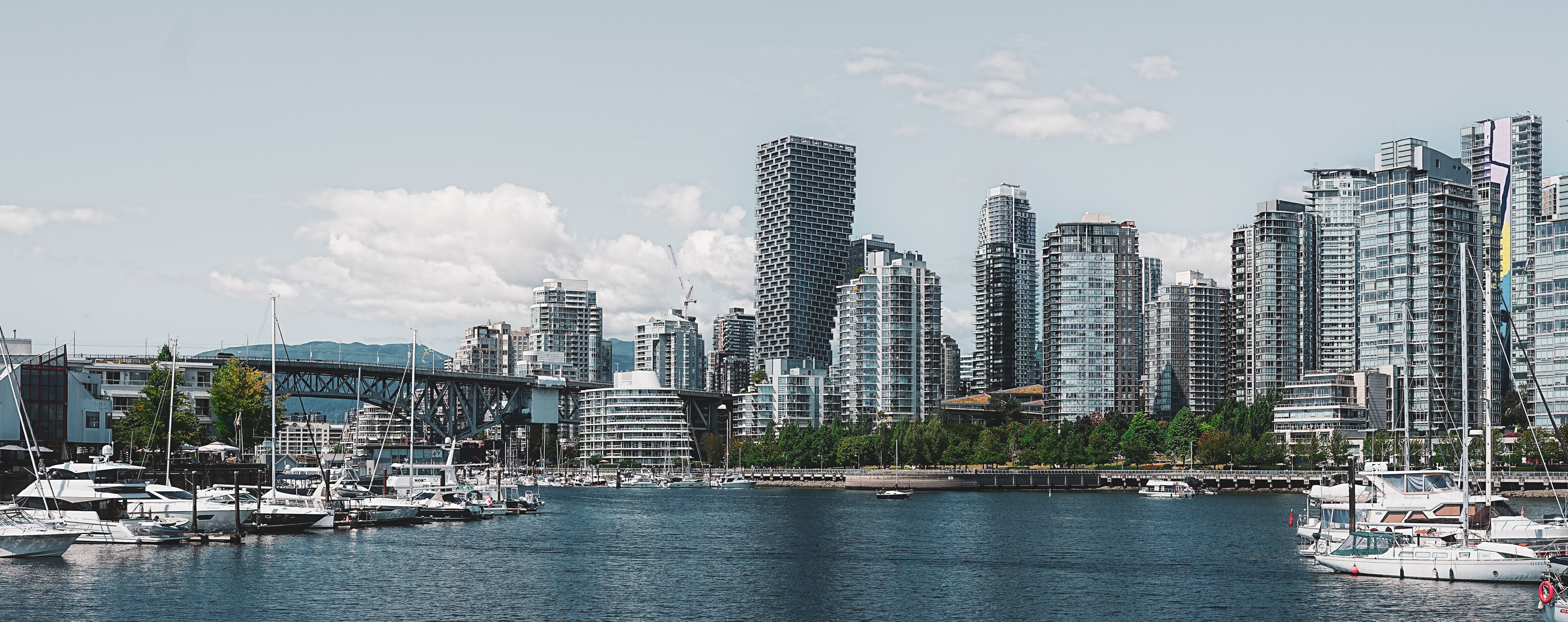 Vancouver skyline across the harbour