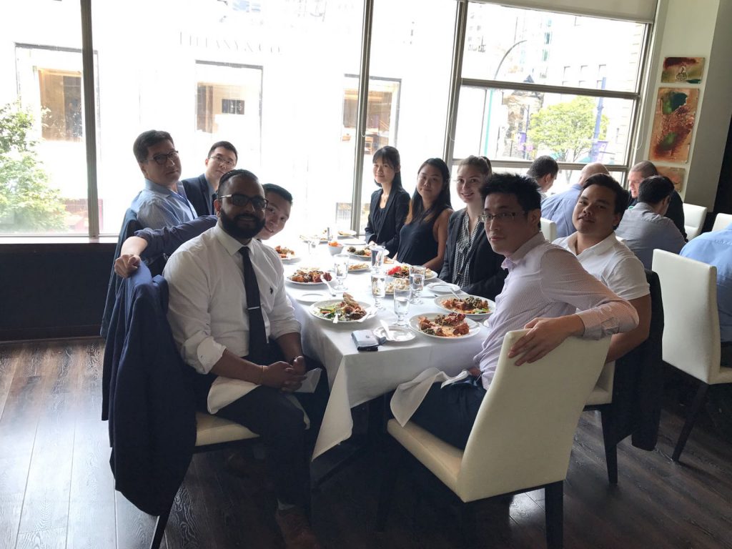 Lawyers, Articled Students and Staff having lunch at Salam Bombay